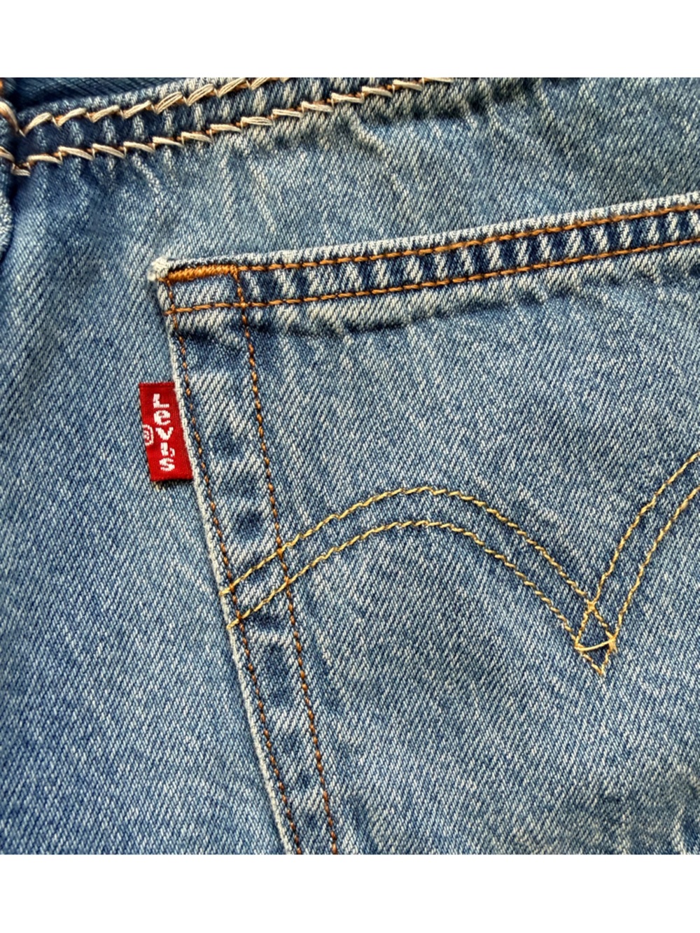 Levi's 501 Womens Cut Off Denim Shorts Sz 29 (30.5) Distressed Button Fly EC - Picture 7 of 15